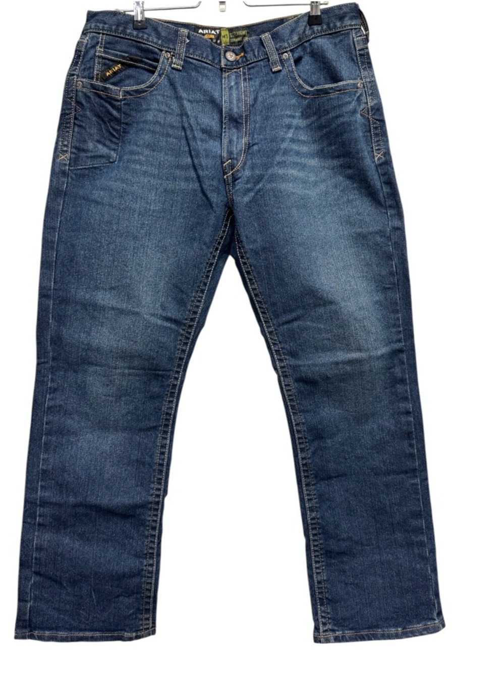 Ariat Rebar Durastretch Edge Stackable Indigo Straight Leg Jeans Size 36x32